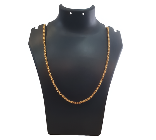 24K Gold Plated Pure Silver Chain – Elegant Jewelry for Men & Women